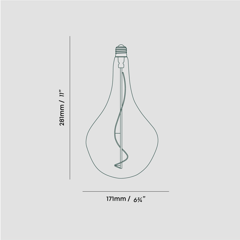Ampoule DEL Voronoi II 3W 2200K E26 dans un boîtier de 120 V