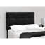 Structure de lit simple tapissier en velours noir - Transformez votre chambre à coucher jeune et confortable pour