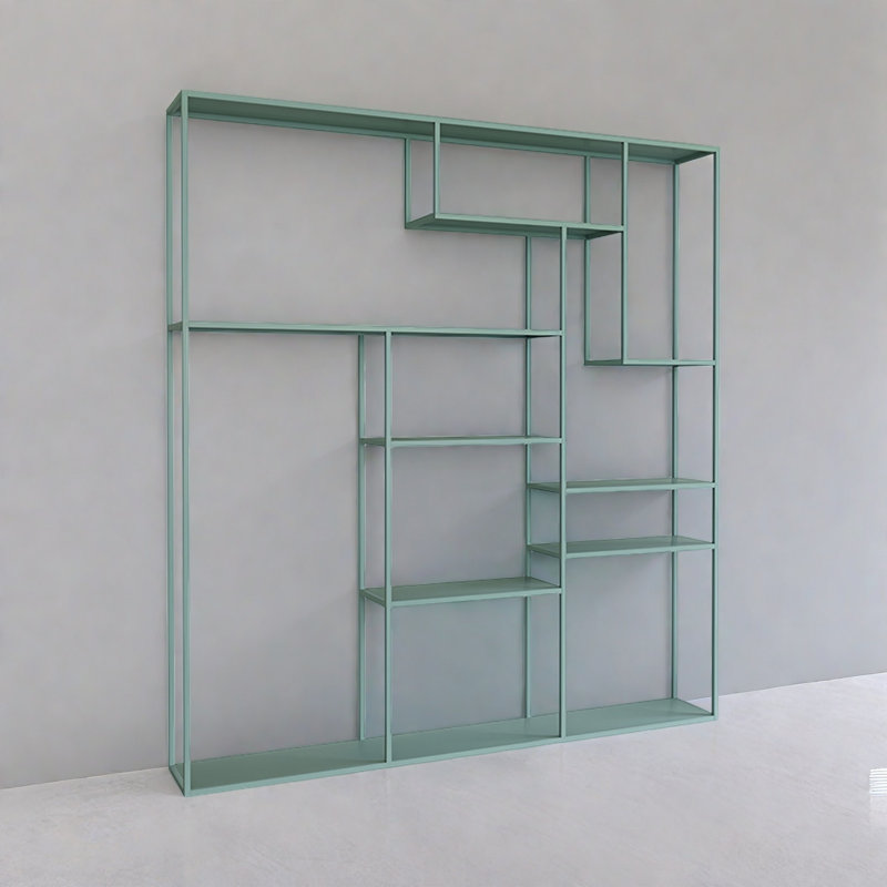 Fulghum, (8 Shelves) 70.8"H x 62.9"W x 9.8"D, Green