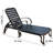 Taneishia Outdoor Metal Chaise Lounge , Cushion Included