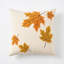 Housse de coussin décoratif Thanksgiving avec feuille d'érable et motif citrouille