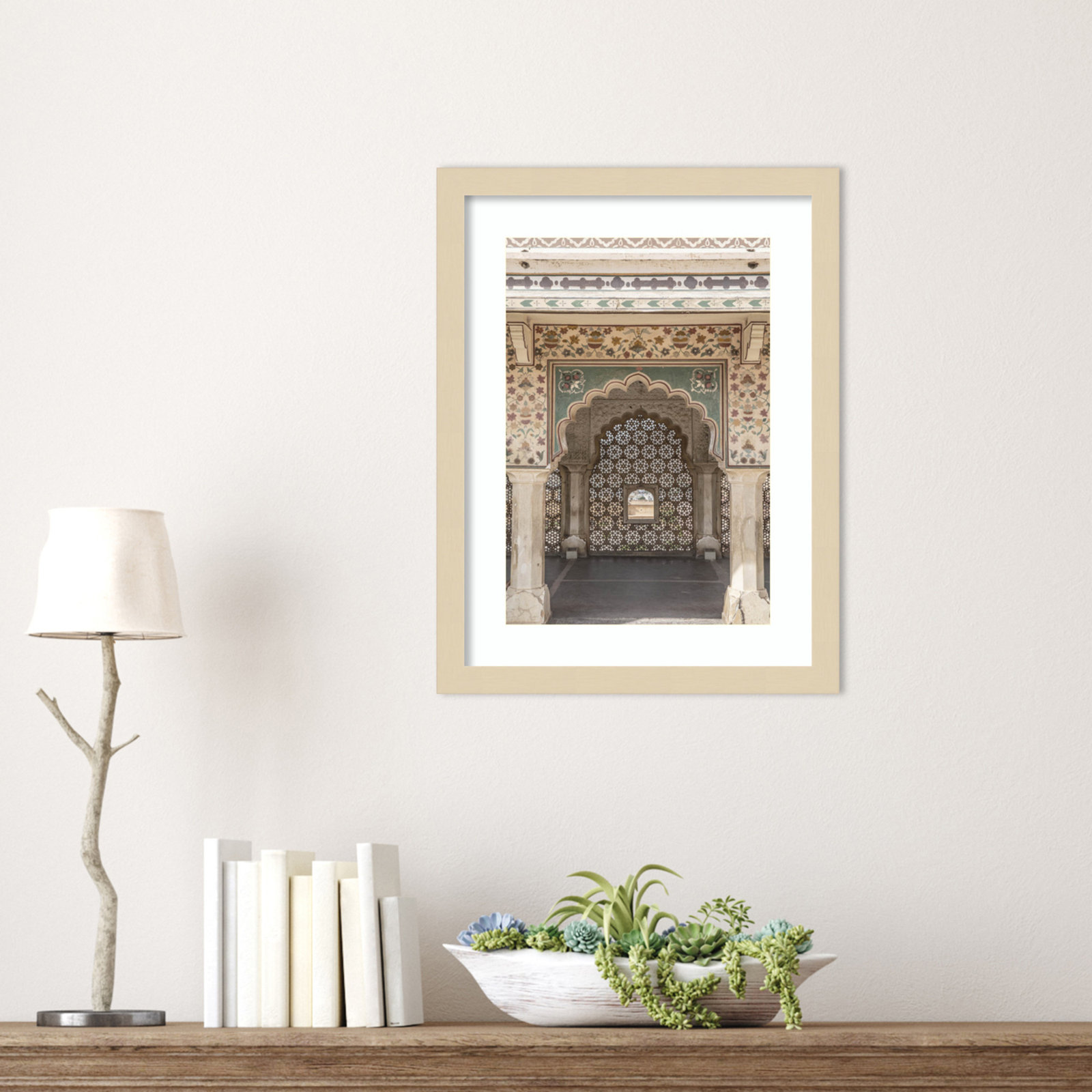 Daisey "Desert Palace" Print, Brown, 17" H x 13" W