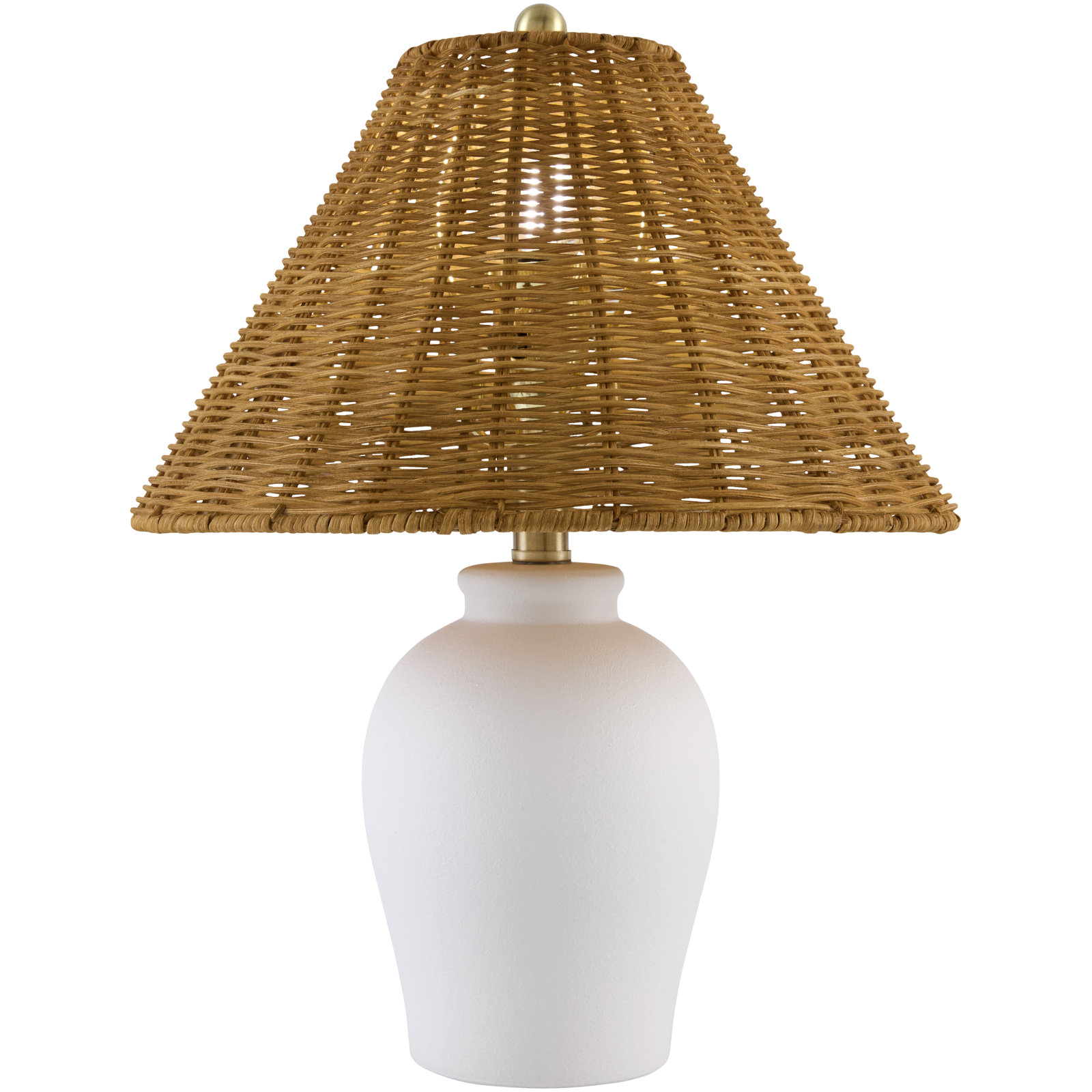 Wicker, White, Brown
