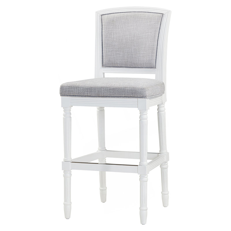 Tabouret 1PC avec siège et dossier rembourrés