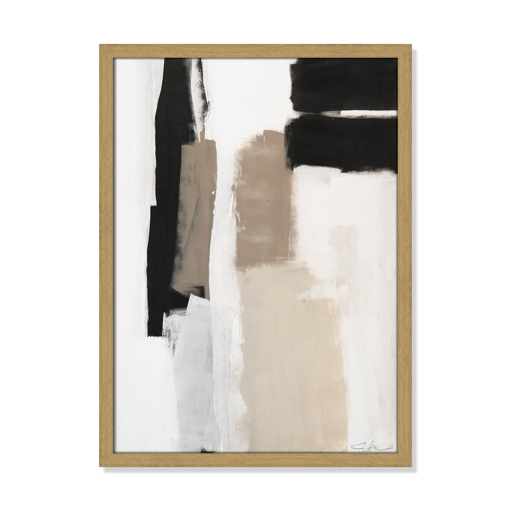 Earth Scapes II by Casa Fine Arts, Natural Slim Unmatted Picture Framed, 23" H x 17" W x 1.25" D