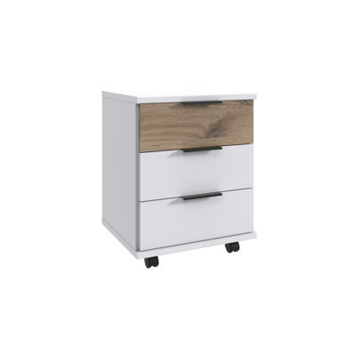 Rashiya 46cm Wide 3 -Drawer Mobile File Cabinet