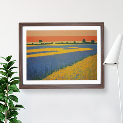 Soulful Bluebell Field - Framed Print