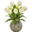 Tulip Artificial Arrangement In Decorative Vase-1676438220