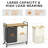 Laundry Hampers 2 Section with Rolling Wheels & Pull-out Bag, Bamboo Laundry Sorter for Laundry Room Bathroom