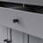 Extendable Kitchen Island With Metal Door & Storage Space - Grey Slide
