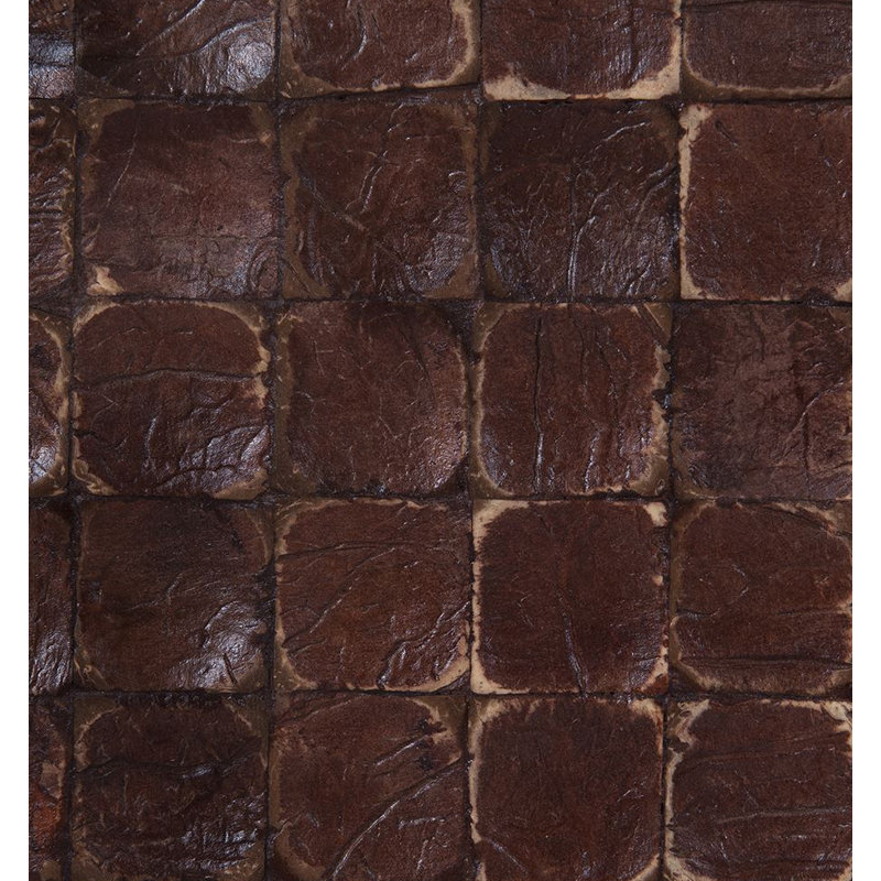 Carrelage mosaïque en mosaïque de noix de coco en luster brun Kelapa