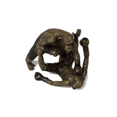 Figurine chimpanzees sparring