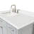 43'' Single Bathroom Vanity with White Quartz Top-85364403