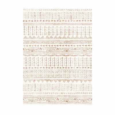 Geometric Faux Fur Area Rug