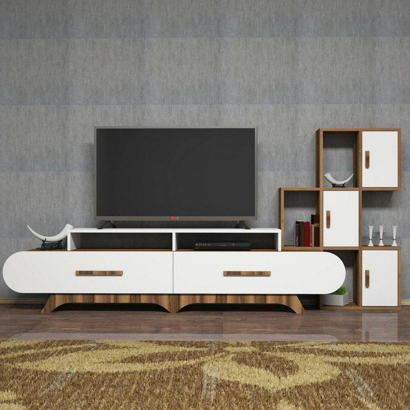 Dporchi Unfinished TV Stand for TVs up to 88"