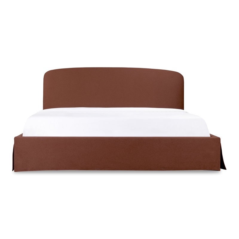 Windcrest Upholstered Platform Storage Bed, King, Tan