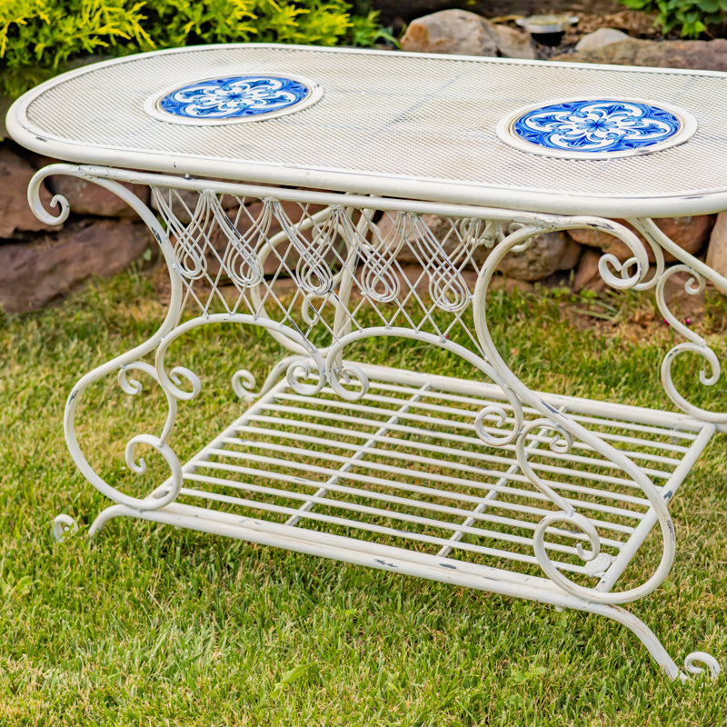 43 po Table de jardin Écusson