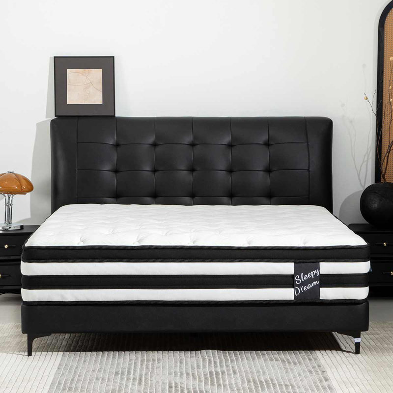 Matelas hybride à ressorts ensachés 12 po, Lit double