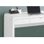 Computer Desk, Home Office, Laptop, Storage Drawers, 48"L, Work, Glossy White Laminate, Contemporary, Modern