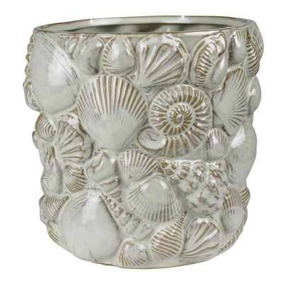 Shell Cachepot, Ceramic