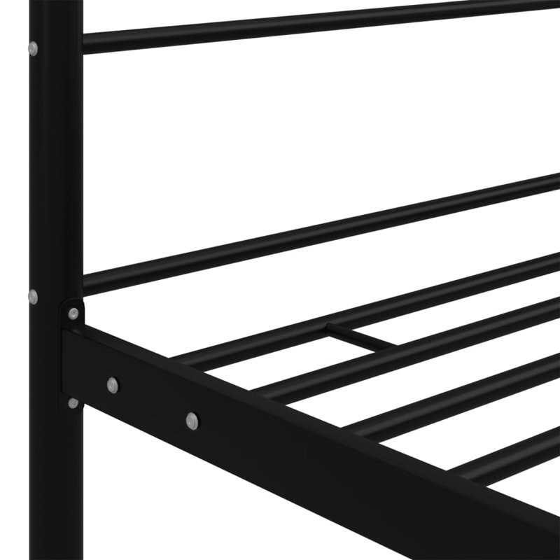 Azeezah Metal Bed, Black, 90 x 200 cm