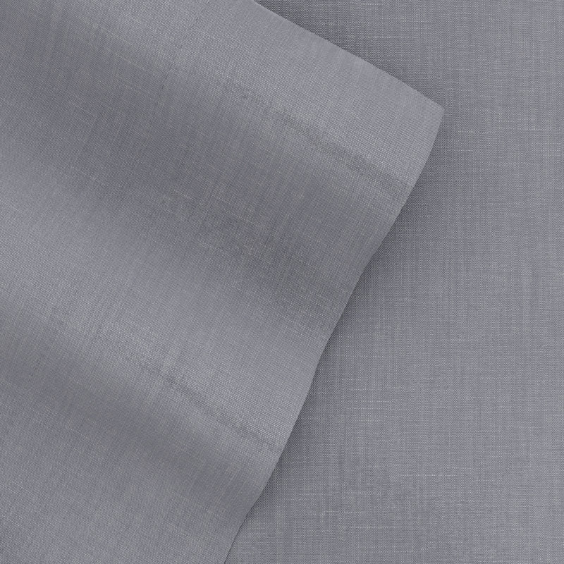 Ensemble de draps en lin luxueux et respirant, Ensemble de draps pour lit très grand californien, Gris