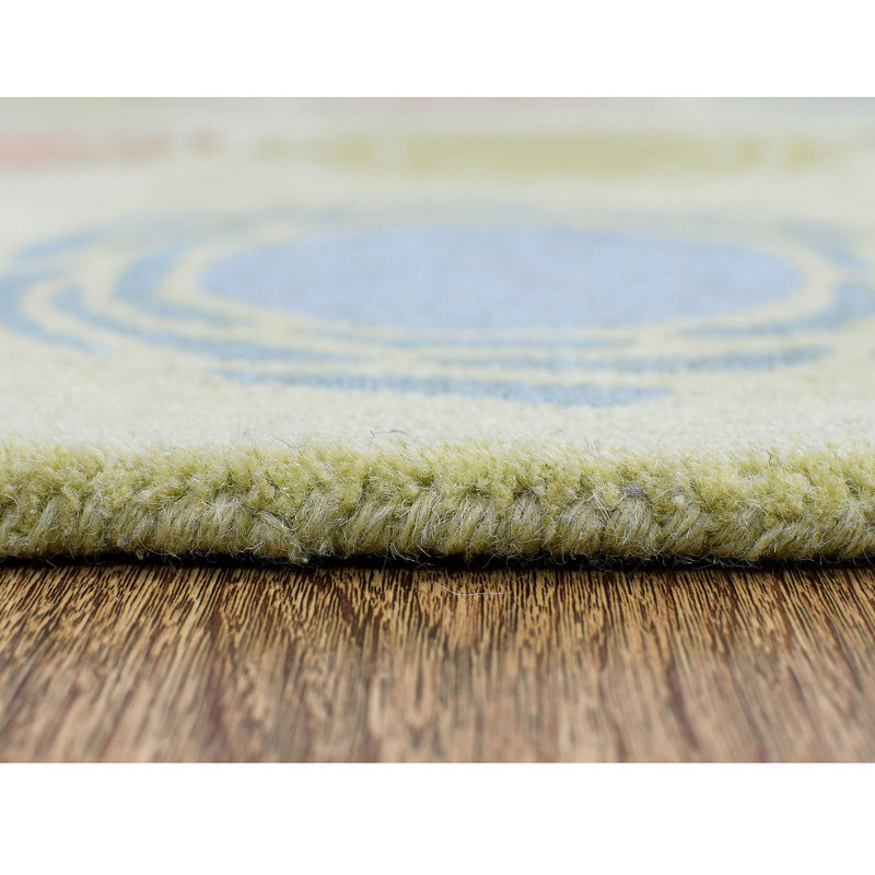 Tapis écologiques en laine touffetés à la main - Rectangle, multicolore, design moderne contemporain, tapis antidérapants faits à la main et épais pour salon, chambre à coucher