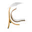 Chaise longue suspendue avec support