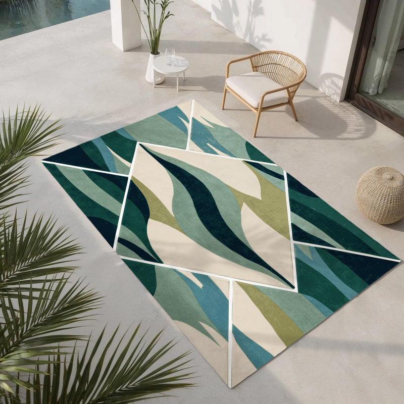 Celestial Serenade Indoor And Outdoor Area Rug, Rectangle 8' x 10'