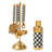 Courtly Check® 3260 Black/White/Gold Edition 6 - Piece Bar Set