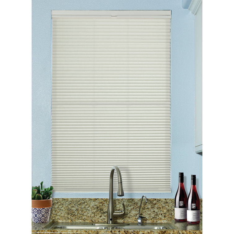 Cordless Top Down/Bottom Up Light Filtering Cellular Honeycomb Shade, 9/16" Single Cell