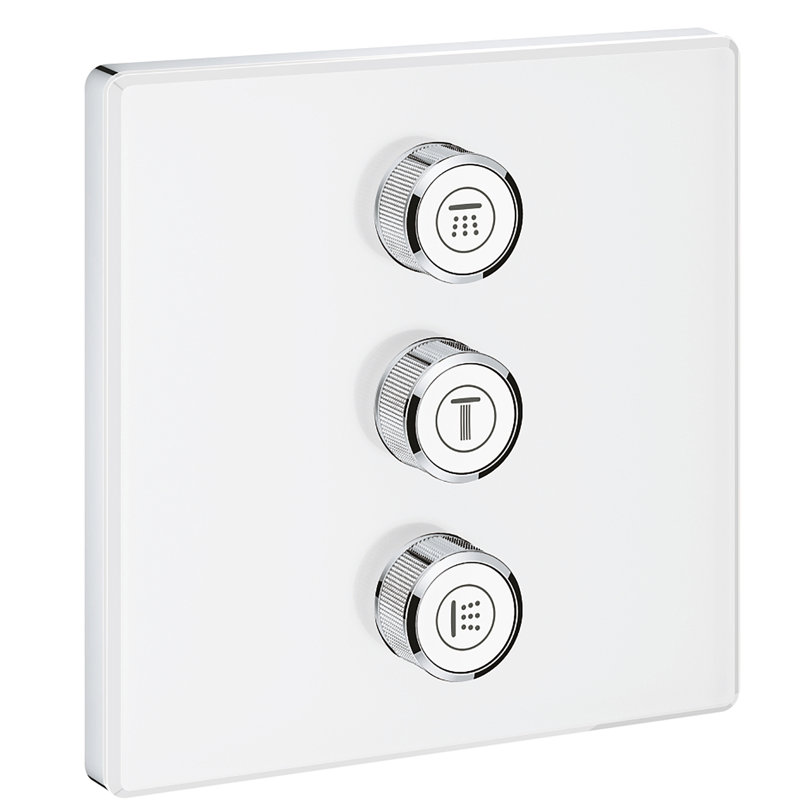 Grohtherm® SmartControl Triple Volume Control Trim, Moon White