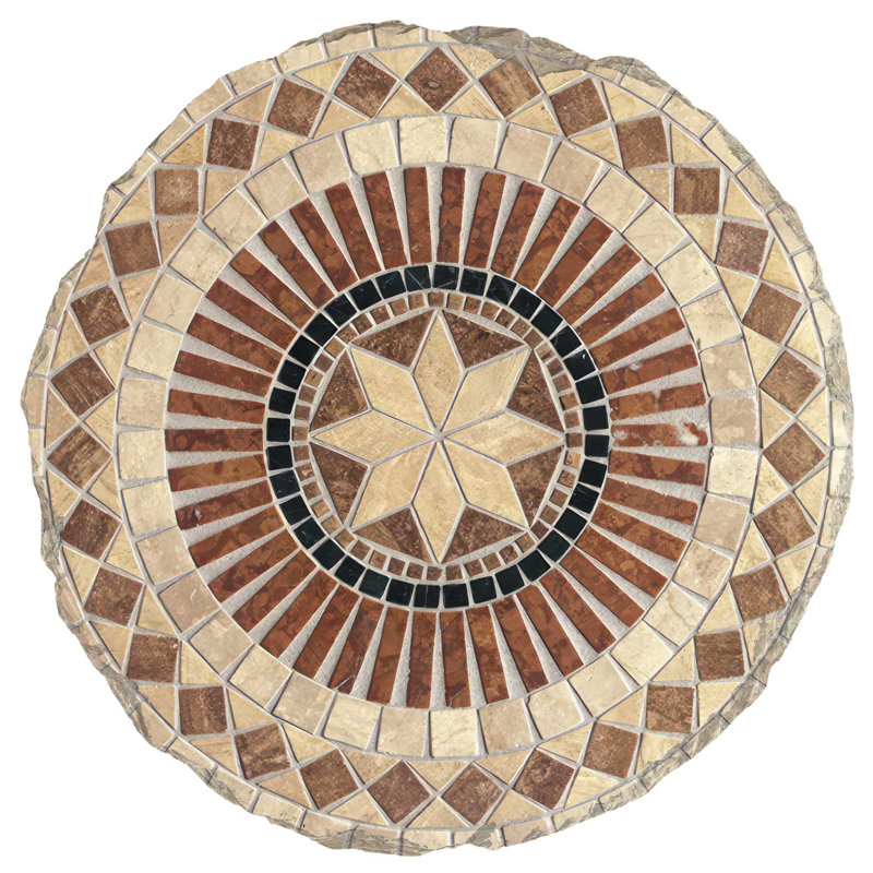 Carrelage mosaïque de jardin en pierre