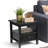 Warm Shaker Solid Wood End Table with Storage Drawer-1990748572-1923014317