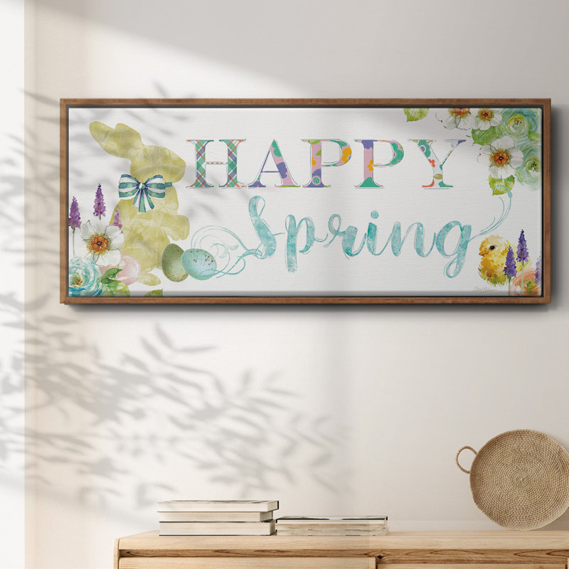 Joyeux printemps, toile encadrée