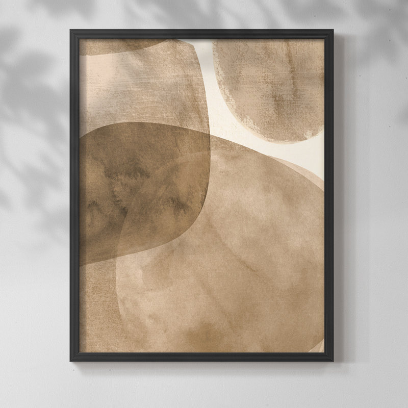 Neutre, objet II, reproduction encadrée - bois massif, Noir, noir, noir, noir, 30" H x 24" W