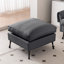 Canapé convertible 104,5 po, cuir, cuir technique gris foncé avec