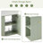 21.6" Bathroom Vanity With Ceramic Top-107239775