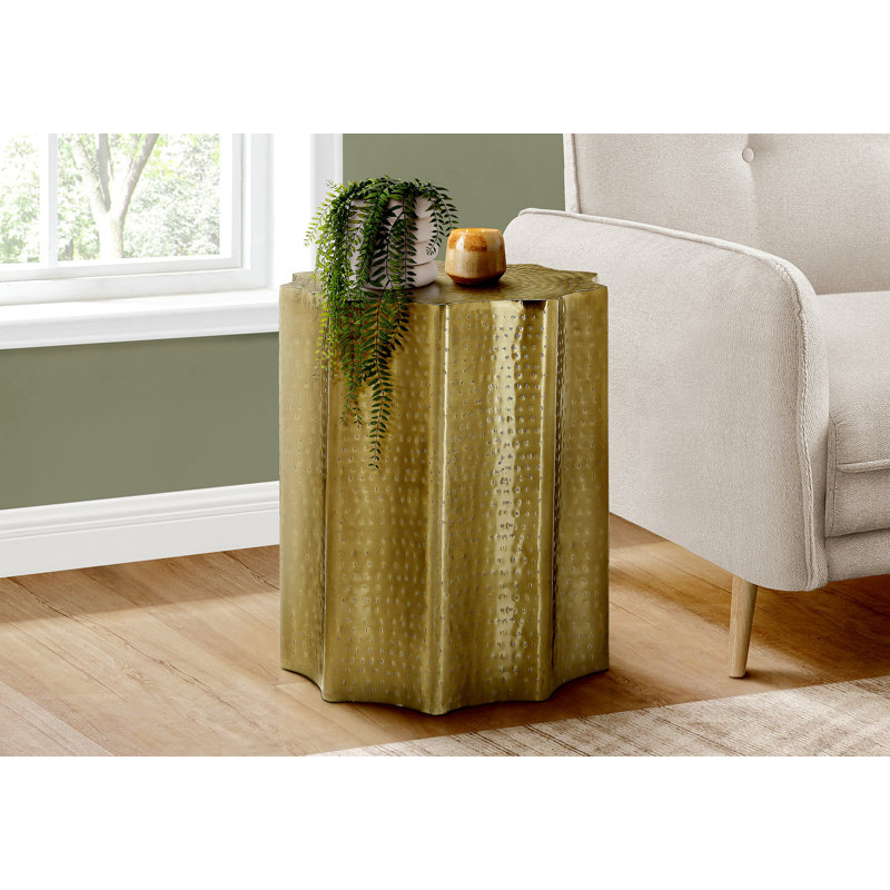 Abdool End Table, Dark Gold