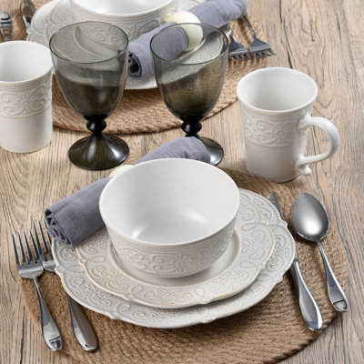 Pfaltzgraff Abby 16 Piece Dinnerware Set, Service for Reviews