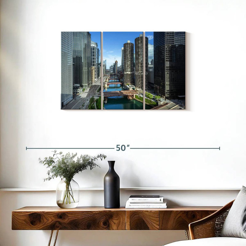 Tergel Chicago Riverside Towers, H 20 po x l 33 po