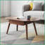 Table basse en bois massif avec tiroirs pour le salon, facile à assembler et amp; Propre