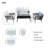 4 - Person Patio Conversation Set with Cushions