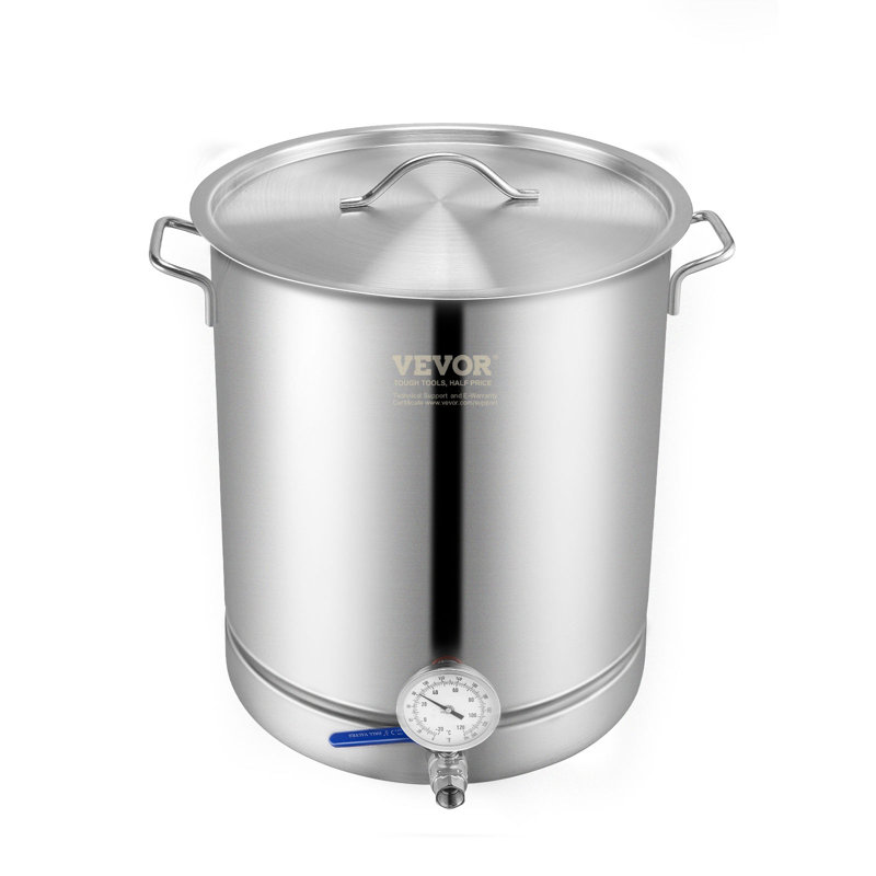 16 Gallon Stainless Steel Induction Ready Brewing Kettle