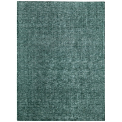 Chazy Handmade Tufted Wool Green Area Rug