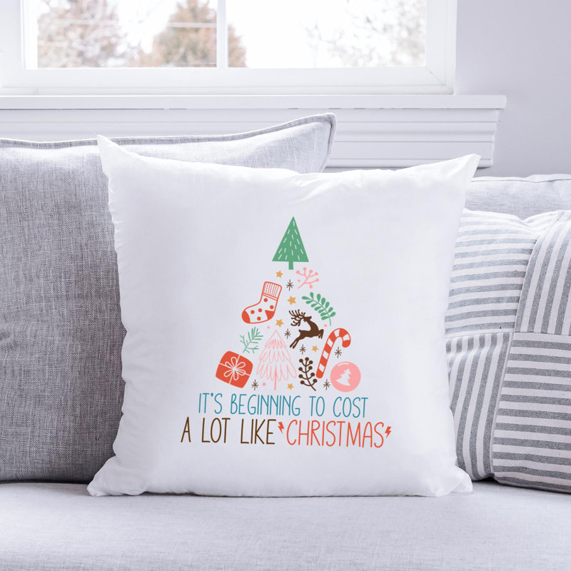 ChristmasFunny-15 Reversible Throw Pillow, 16" x 16"