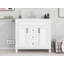 Meuble-lavabo 35,9 po avec lavabo supérieur