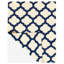 Tapis à main one-of-kind noué la blue/beige 5 pi x 8 po Traverse