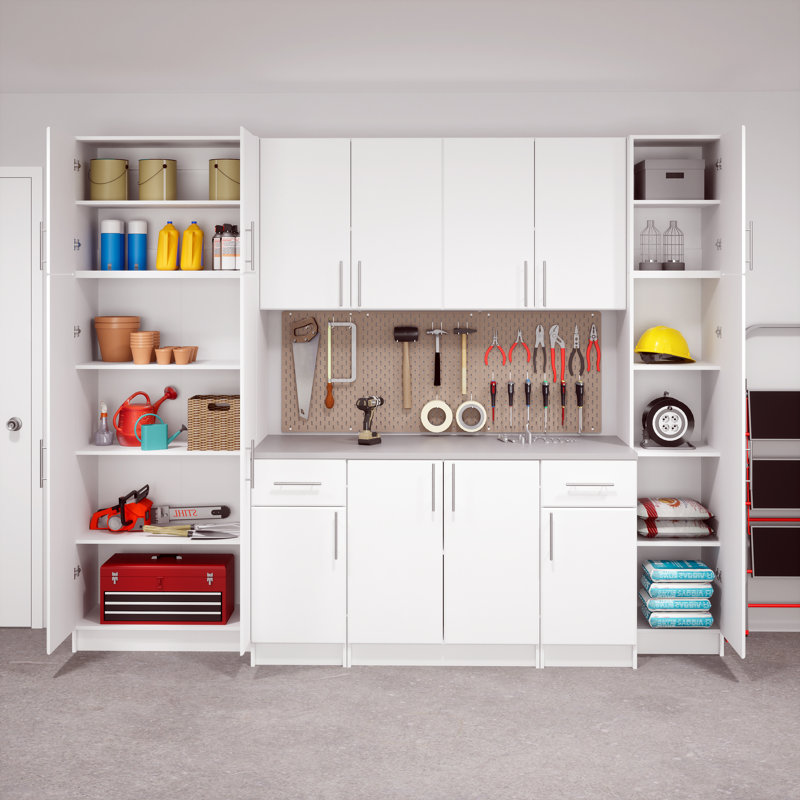 Single Storage Cabinet ( 24 " H x 16 " W x 16 " D), White