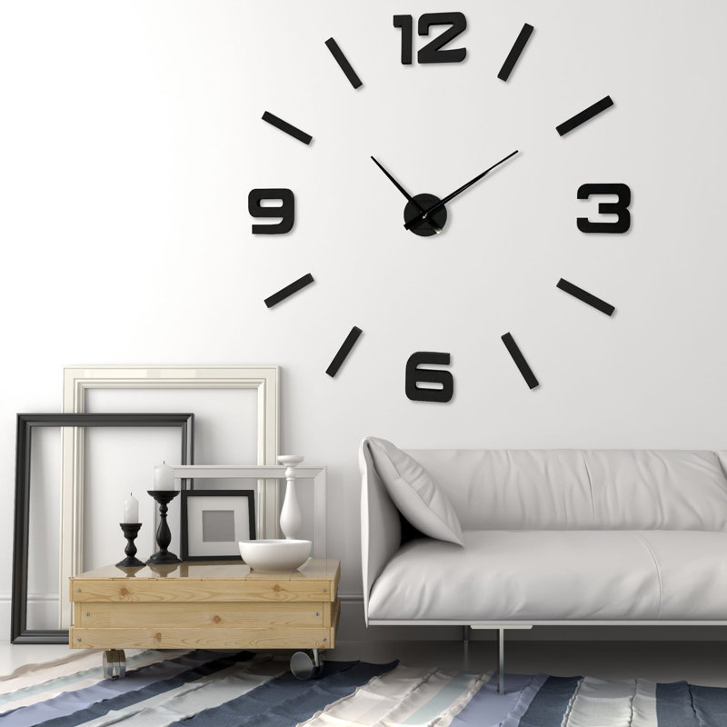 Admirable Solid Wood Wall Clock, 130cm H x 130cm W x 2cm D